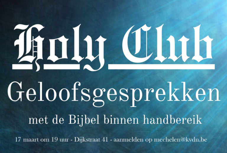 Welkom in de ‘Holy Club’